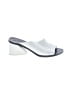 Mercedes Castillo 100% Leather Solid White Ivory Sandals Size EU 39 1/2 - photo 1
