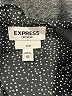 Express 100% Polyester Polka Dots Black Long Sleeve Blouse Size M - photo 7