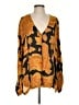 Chufy 100% Cupro Gold Long Sleeve Blouse Size XS - photo 1