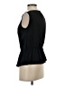Lord & Taylor 100% Polyester Black Sleeveless Blouse Size P (petite) - photo 4