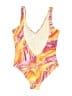 Mare Blu 100% Polyester Tie-dye Pink One Piece Swimsuit Size M - photo 2