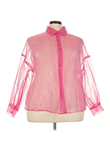 Shein Curve 3/4 Sleeve Blouse (view 1)