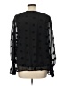 Blu Pepper 100% Polyester Black Long Sleeve Blouse Size L - photo 2