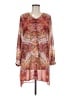 Chico's 100% Polyester Orange Kimono Size Med (1) - photo 1