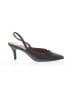Ann Taylor Black Silver Heels Size 8 1/2 - photo 1