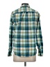 Dex 100% Cotton Plaid Teal Long Sleeve Button-Down Shirt Size S - photo 2