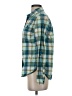 Dex 100% Cotton Plaid Teal Long Sleeve Button-Down Shirt Size S - photo 5