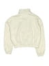 90 Degree by Reflex Solid Ivory Gray Pullover Sweater Size 10 - photo 2