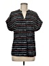Unbranded 100% Polyester Black Short Sleeve Blouse Size M - photo 1