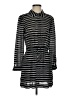 A.L.C. Stripes Black Casual Dress Size 4 - photo 1