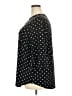 Kasper Polka Dots Black 3/4 Sleeve Blouse Size XXL (estimated) - photo 5