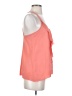 LC Lauren Conrad 100% Polyester Orange Sleeveless Blouse Size XS - photo 4