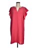 Gibson Look 100% Polyester Solid Pink Ivory Casual Dress Size M - photo 1