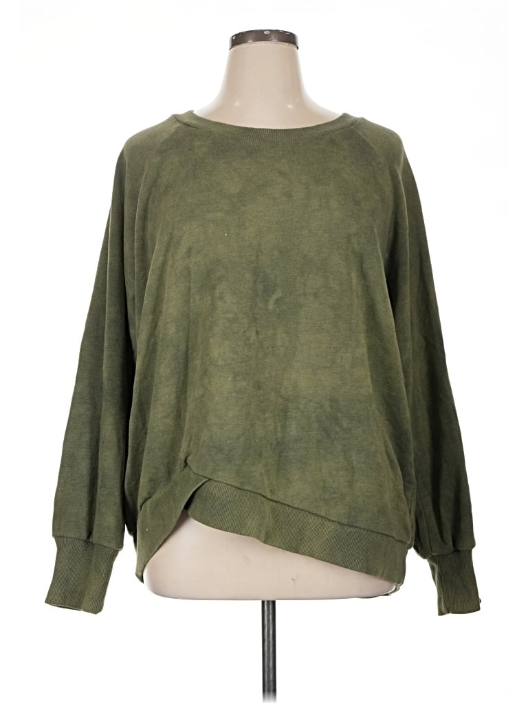 Pre-owned Zella Sweatshirt In Green