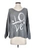 Assorted Brands Metallic Silver Pullover Sweater Size S (estimated) - photo 1
