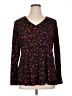 Lane Bryant Black Long Sleeve Blouse Size 14 - 16 Plus - photo 1
