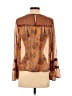Jolt 100% Polyester Brown Long Sleeve Blouse Size S - photo 2