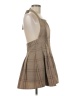 Love & Piece Plaid Tan Cocktail Dress Size M - photo 4
