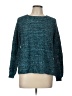 Faded Glory Tweed Teal Pullover Sweater Size L - photo 1