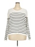Express One Eleven Stripes White Pullover Sweater Size 3X - photo 1