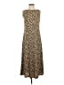 Assorted Brands 100% Polyester Animal Print Brown Casual Dress Size S - photo 1