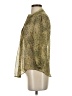 Fei Animal Print Gold 3/4 Sleeve Blouse Size 2 - photo 5