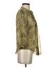 Fei Animal Print Gold 3/4 Sleeve Blouse Size 2 - photo 4