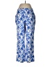 Boston Proper Print Blue Casual Pants Size 8 - photo 1