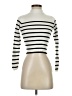 Assorted Brands Stripes Ivory Turtleneck Sweater Size S - photo 1