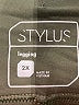 Stylus Solid Green Active Pants Size 2X - photo 7