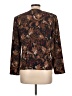 Jos. A. Bank 100% Polyester Brown Long Sleeve Blouse Size 12 - photo 2
