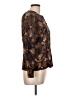 Jos. A. Bank 100% Polyester Brown Long Sleeve Blouse Size 12 - photo 4