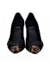 Stuart Weitzman Animal Print Black Heels Size 7 - photo 2