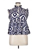 Bellerose Blue Sleeveless Blouse Size XL (4) - photo 1