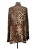Lavish Animal Print Brown Cardigan Size L - photo 2