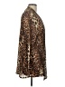 Lavish Animal Print Brown Cardigan Size L - photo 4
