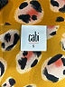 CAbi 100% Polyester Animal Print Orange Sleeveless Blouse Size S - photo 7