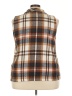 Shein Curve Plaid Brown Vest Size 18 Plus (3) - photo 2