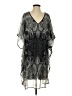 Speed Control 100% Polyester Paisley Gray Cocktail Dress Size S (estimated) - photo 1