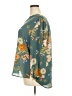 Fun2Fun 100% Polyester Floral Teal 3/4 Sleeve Blouse Size 2X - photo 5