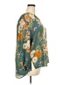 Fun2Fun 100% Polyester Floral Teal 3/4 Sleeve Blouse Size 2X - photo 4