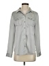 Chico's 100% Polyester Gray Long Sleeve Blouse Size S - photo 1