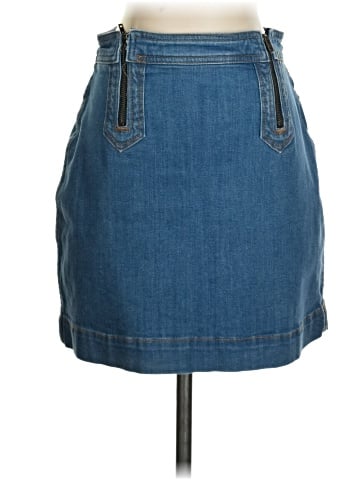 Pilcro and the Letterpress Denim Skirt (view 1)