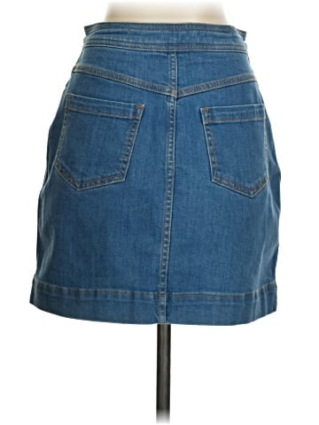 Pilcro and the Letterpress Denim Skirt (view 2)