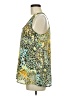Twenty One 100% Polyester Green Gray Sleeveless Blouse Size M - photo 5