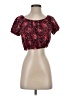 Garage Red Short Sleeve Blouse Size S - photo 1