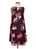 Love...ady 100% Polyester Print Brown Casual Dress Size S - photo 1