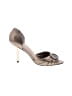 Pelle Moda Metallic Silver Gray Heels Size 6 - photo 1
