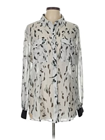 DKNY Long Sleeve Blouse (view 1)