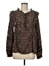 fat face Brown Long Sleeve Blouse Size 8 - photo 1
